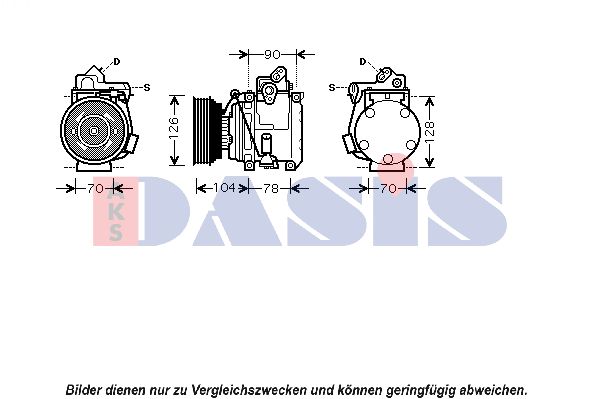 AKS DASIS Kompressor,kliimaseade 850693N